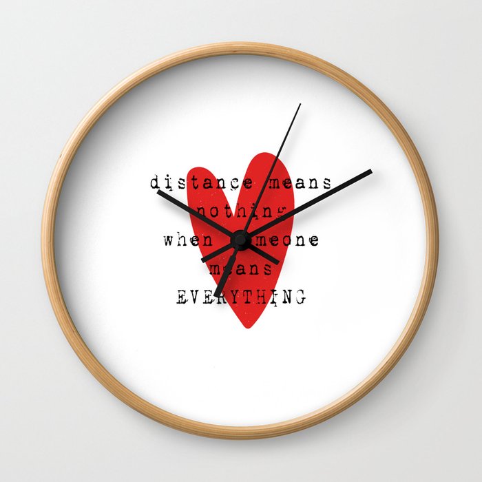 Long Distance Relationship LDR Wall Clock