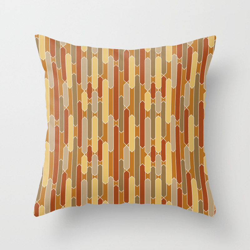 rust orange pillow