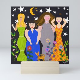 Beauty Is All Around Us - Women - Stars - Moon Mini Art Print