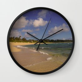BEAUTIFUL OAHU BEACH Wall Clock