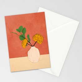Thought of you Orange Stationery Card