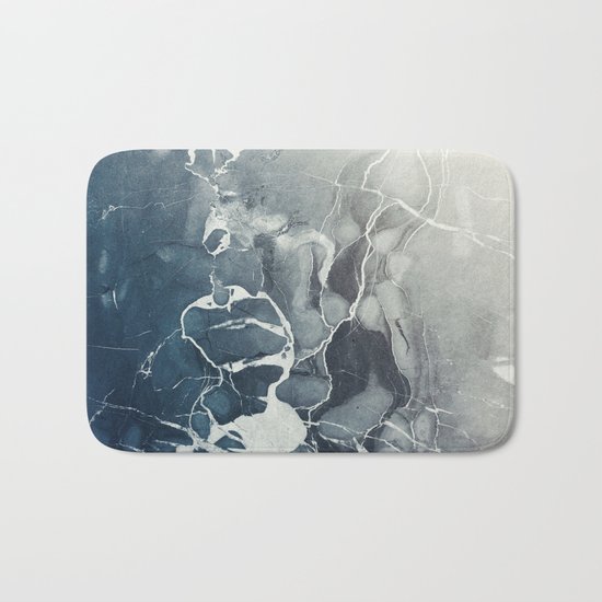 Ultramarine Marble Bath Mat