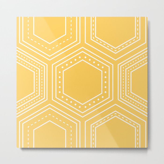 Honeycomb Metal Print