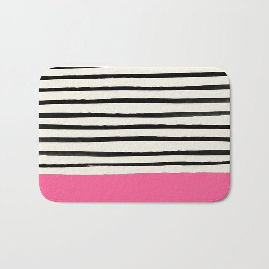 Watermelon & Stripes Bath Mat