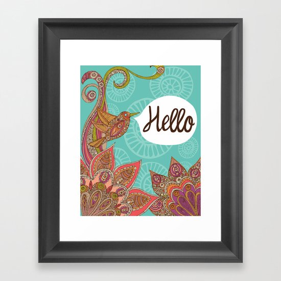 Hello Framed Art Print