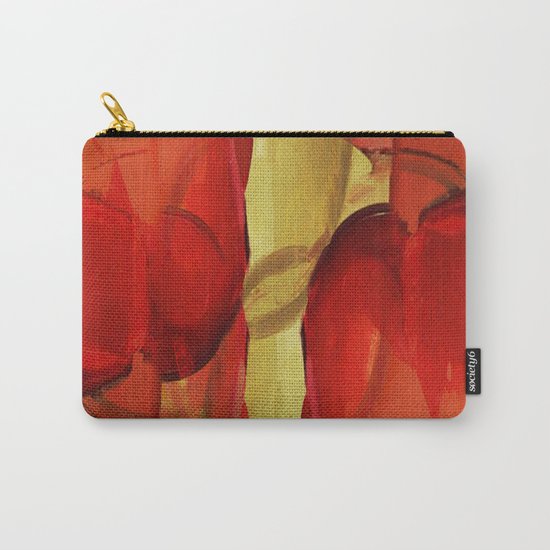 Two Red Horses Carry-All Pouch
