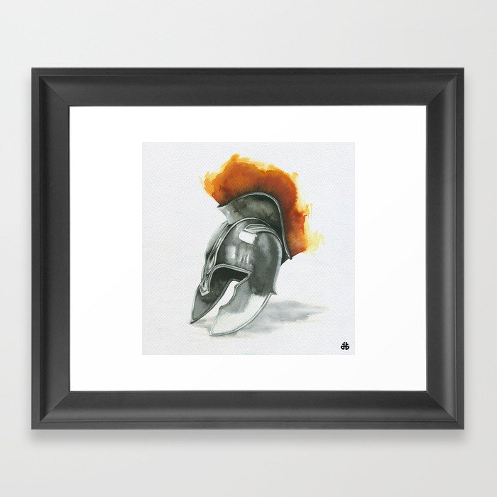 Helmet Framed Art Print