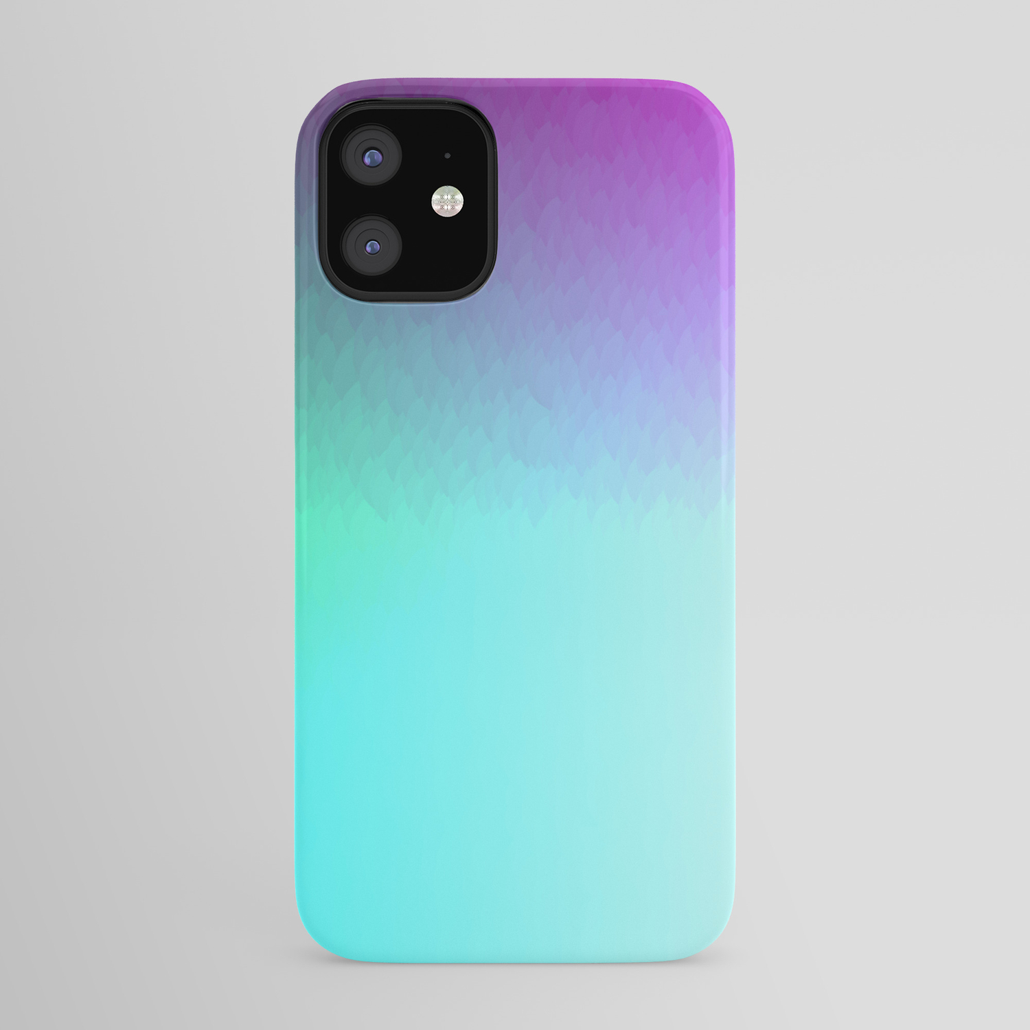 Six Color Ombre Cyan Purple Green Pink Purple Blue Spectrum Flame Texture Iphone Case By Anjchang Society6