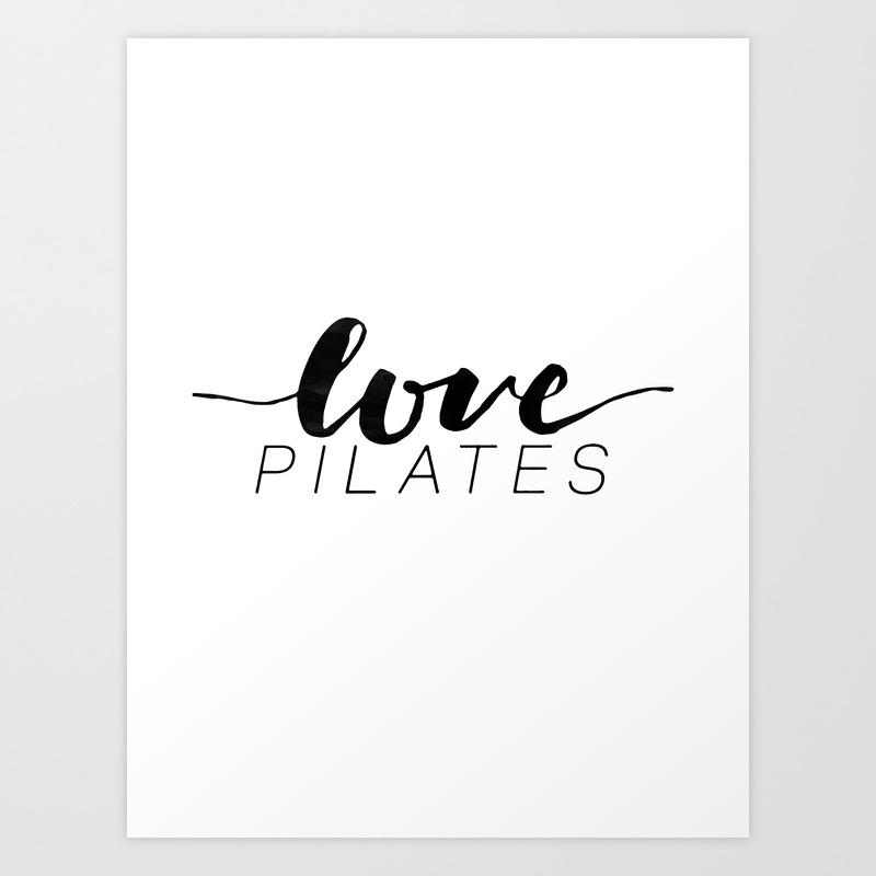 Love Pilates art print