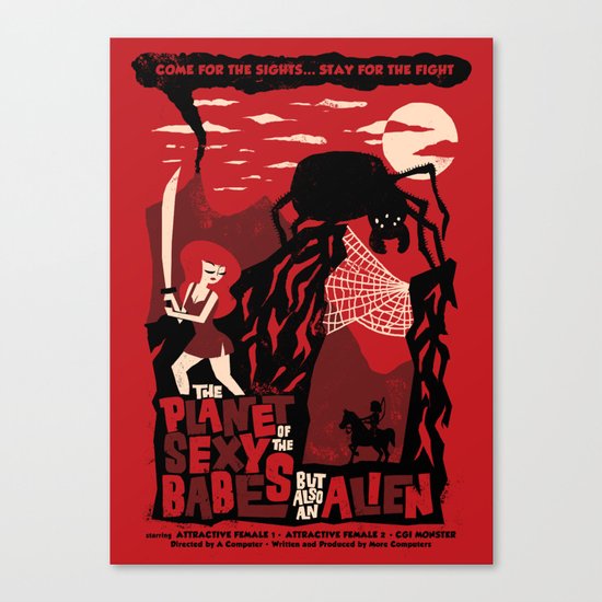 B-Movie Canvas Print