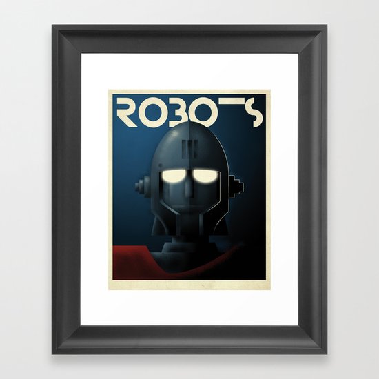 Robots - Crag Framed Art Print