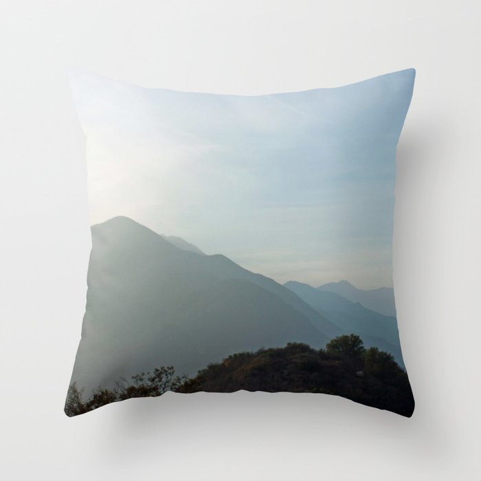 Feel the Serenity of the Ojai Range Throw Pillow