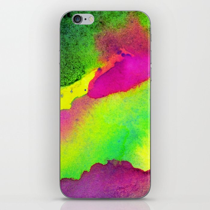 Abstract-Watercolor Lime Spirulina iPhone Skin