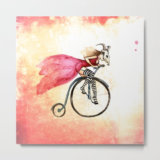 Penny Girl Metal Print