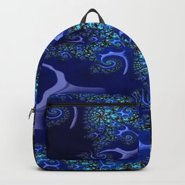Blue Lace Backpack | 3D, Abstract, Graphicdesign, Digital, Feminine, Lace, Blue 