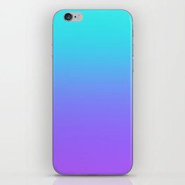 Aqua Teal to Lilac Gradient iPhone Skin