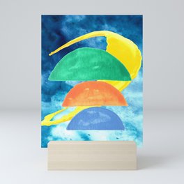 Abstract Moons Mini Art Print