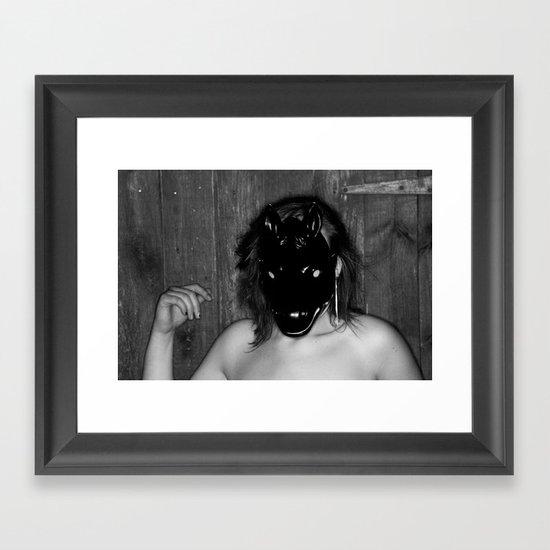 Follow me.. Framed Art Print