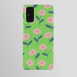 Flower in Green Android Case