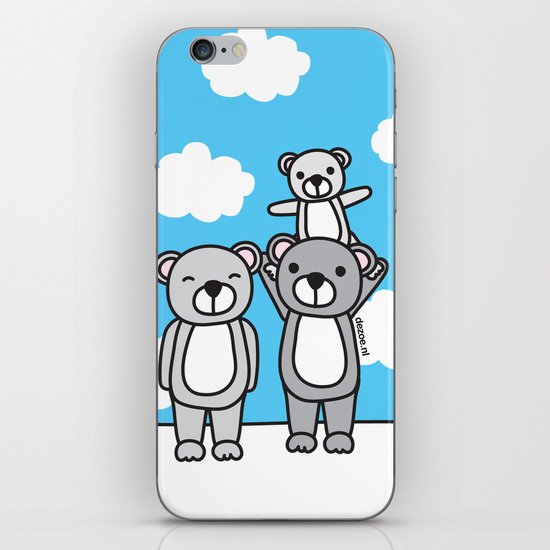 Polar Bear Family iPhone & iPod Skin