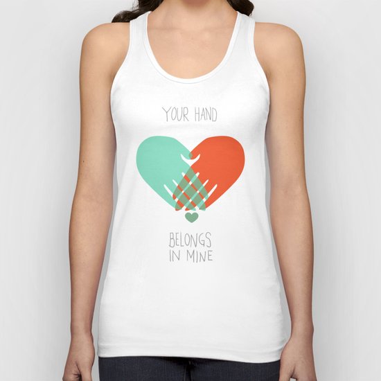 I wanna hold your hand Unisex Tank Top