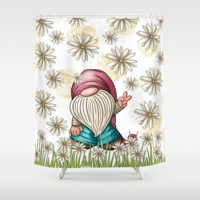 Hippie Gnome Shower Curtain