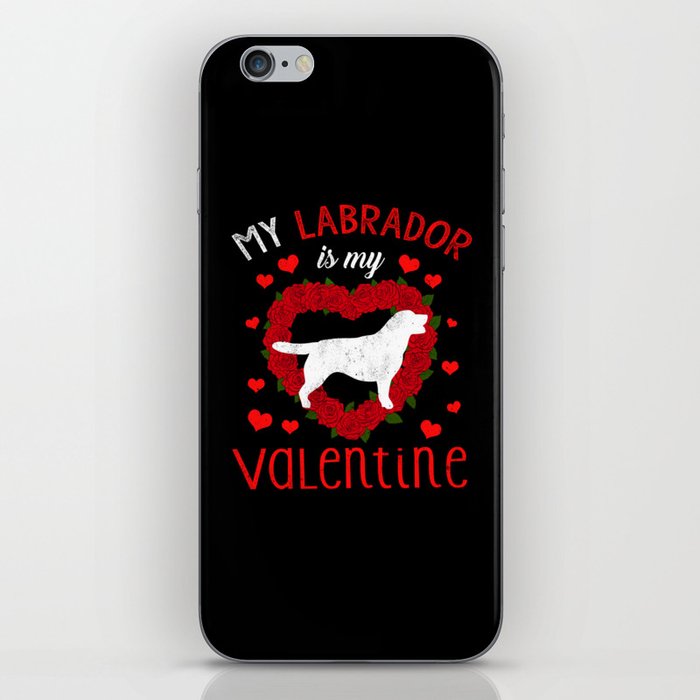 Dog Animal Hearts Dog Labrador My Valentines Day iPhone Skin