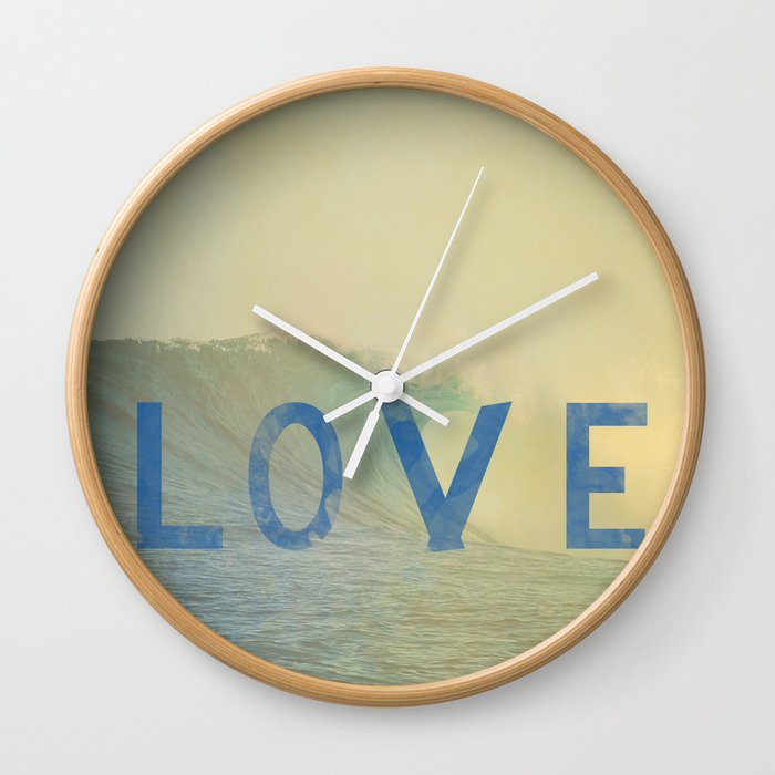 love surf Wall Clock