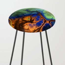Seamless Hot and Wild Marble Counter Stool