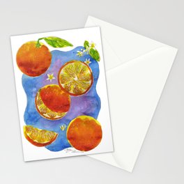 Orange Blossom Stationery Card