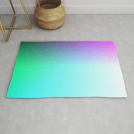 Rainbow ombre flames Rug