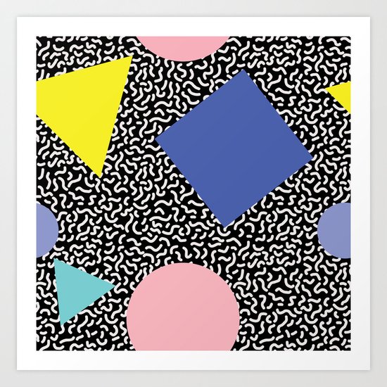 Memphis Pattern 2 Art Print