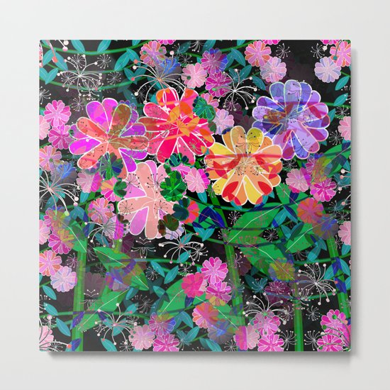 Floral Explosion Metal Print