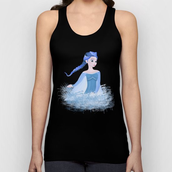 Blue hair Unisex Tank Top
