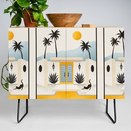 Palm Springs Home – Yellow & Blue Credenza