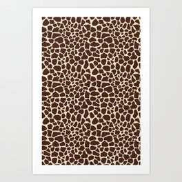 Giraffe print Art Print | Safari, Nature, Drawing, Giraffe, Summer, Pattern, Exotic, Camouflage, Zoo, Fabric 