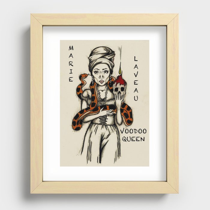 Marie Laveau - Voodoo Queen Recessed Framed Print
