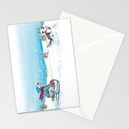 Anna and Husk in the snow Stationery Cards