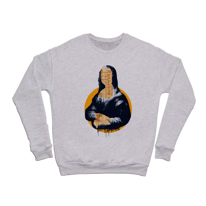 Mona Lisa · yellow press Crewneck Sweatshirt