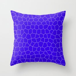 Geometric abstract - blue and white. Throw Pillow
