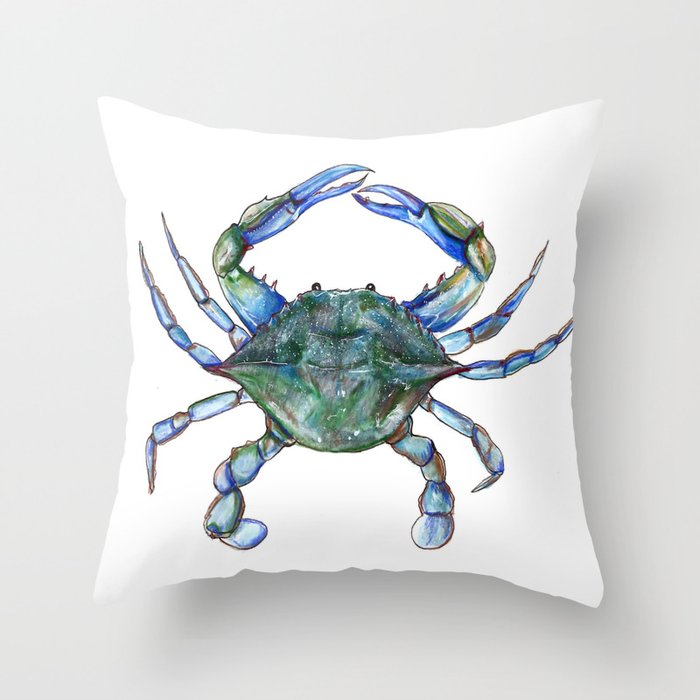 Maryland Crab Throw Pillow