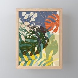 Leaves tropical Framed Mini Art Print