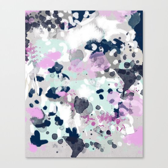 Elsie - modern abstract painting trendy home dorm college decor canvas art Canvas Print