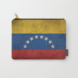 Old and Worn Distressed Vintage Flag of Venezuela Carry-All Pouch