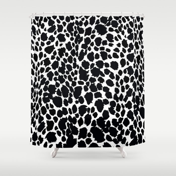 Animal Print Cheetah Black and White Pattern #4 2019 Shower Curtain by ...