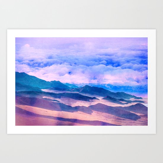 Blue Mountains Land Art Print