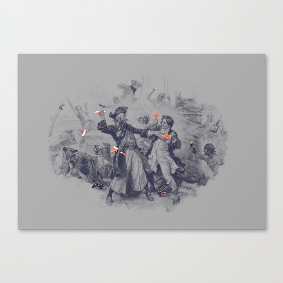 Epic Battle Canvas Print