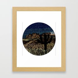 Desert New Moon Framed Art Print