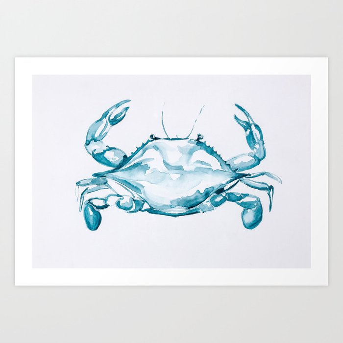Blue Crab Art Print