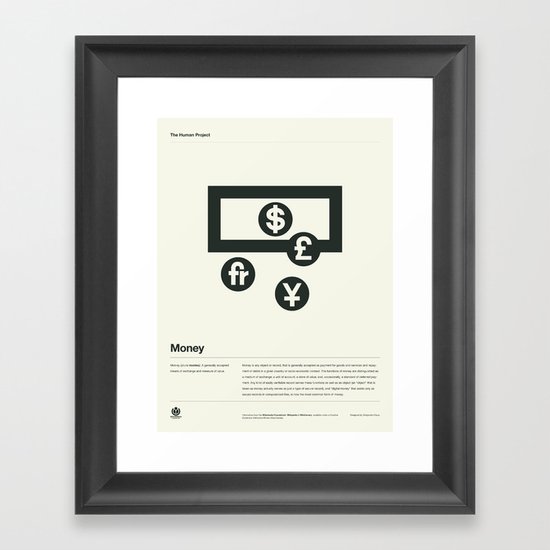 Money Framed Art Print